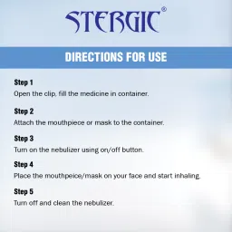 STERGIC Lumia Portable Mesh Nebulizer Handheld, One Touch Operation, No Noise Nebulizer image 5