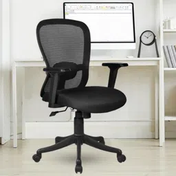 m.g enterprises Mesh Office Adjustable Arm Chair-picture-0