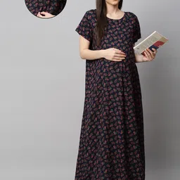 momtobe Women Maternity/Nursing Nighty-picture-42