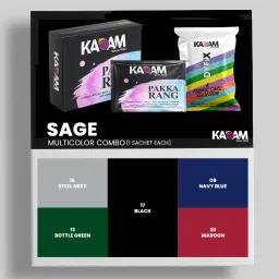 Pakka Rang Multicolour Combo 7: Sage | 25g Pack | Permanent Fabric Dyes-26