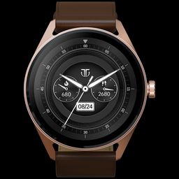 TITAN Crest Smartwatch with Bluetooth Calling (36.3mm AMOLED Display, IP68 Water Resistant, Brown Strap)-25