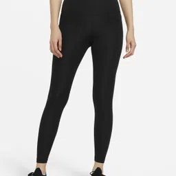 nike Solid Women Black Tights-picture-4