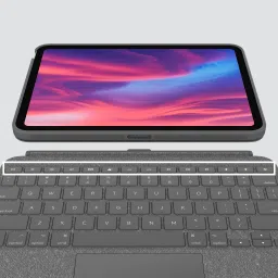Logitech Combo Touch for iPad (10th gen) Smart Connector Handheld Tablet Keyboard Compatible with Desktop, Laptop, Mac stand support image 3