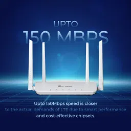 HI-FOCUS LTE 4G ROUTER/ Support 5G Sim/ Upto 150 MBPS Speed/ Long Range coverage 4G Router 2.4 GHz 150 Mbps Wifi Speed Single Band External Antenna Ethernet (Cable Broadband), Access Point Mode image 3
