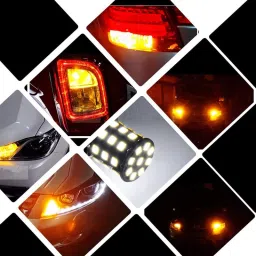showride 360° Reflecting LED Indicator Bulbs For Access Scooty Set of 4 Indicator Light Motorbike LED for Suzuki (12 V, 12 W) image 5