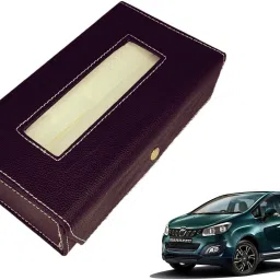 Basic-Black Tissue Box Leatherette-131 Vehicle Tissue Dispenser-image-79