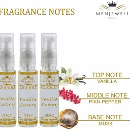 menjewell Vanilla Luxury Perfume Gift Set 3 x 10 ml Eau de Parfum - 30 ml image 3