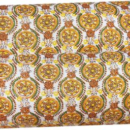 Round Bolster Microfibre Floral Sleeping Pillow Pack of 2-image-4