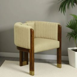woodsworth from pepperfry Haiger Sheesham Wood Arm chair In Scratch Resistant Provincial Teak Finish-picture-29
