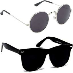 sunwear UV Protection, Polarized, Gradient, Mirrored Aviator Sunglasses (55) image 2