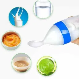 prettify Combo of Feeding Spoon Feeder, Silicone Food/Fruit Nibbler/Finger Brush/Sipper Teether and Feeder image 4