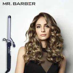 Mr. Barber Curl On Curling Tong 28mm Ceramic Infused Barrel, Hair Curling Tong Electric Hair Curler-picture-6