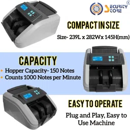 Security Store Compact Note/Cash Counting Machine with MG,UV,IR Fake Detection- LCD Display Note Counting Machine image 4