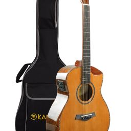Slowhand Solid Cedar Wood SHM100 Premium Acoustic with EQ + Online Classes Semi-acoustic Guitar Cedar Rosewood Right Hand Orientation-image-52