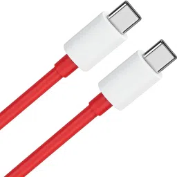 LoffyDart Type C 8 A 1 m USB C to C 8A Silver Wrap OEM 65W-10W/6.5A VOOC/WARP/DASH/SUPERVOOC/SUPERDART CHARGER image 2