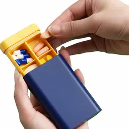 comfystyle 7 Days Travel Pill Organizer 6 Compartments Portable Pill Case-9.5x6x5.7 cm Pill Box-picture-4
