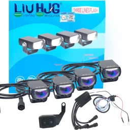 Yellow/White 80 Watt Waymaker Fog light With Wiring kit Fog Lamp Car, Motorbike, Truck LED (12 V, 80 W)-image-48