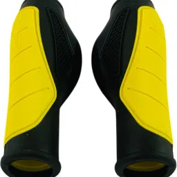 shrenik Cycle Handle Grip Set Dual Color Non Toxic Soft Rubber Anti-slip MTB/CITY Bicycle Handle Grip image 2