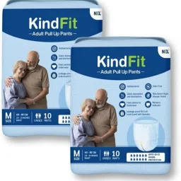 Adult Pull-Up Pants Diapers ,Medium-20 Pieces|,Waist Size (24-33 Inch)|Pack of 2 Adult Diapers - M-image-43