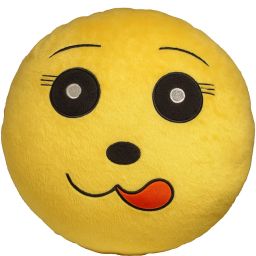 cute cat smiley face emogi Cotton Smiley Cushion Pack of 1-image-33