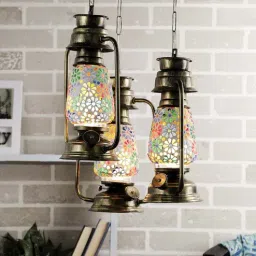 new era Spooky Multicolour Glass Cluster Hanging Light-picture-9