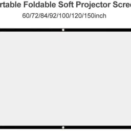 Moiz 84” Projector Screen (Foldable) 6 x 4 Feet 4:3 Ratio 3D UHD Supported Projector Screen (Width 184 cm x 124 cm Height) Flexible and Foldable Material 1.2 Gain, Black Coated From Back Side, Supports UHD-3D-4K-8K Projector Screen (Width 183 cm x 124 cm Height) image 4