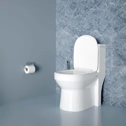 ruhe Isera One-Piece Rimless S-Trap Washdown Flushing Western Toilet | Soft-close Seat | Dual Flush | Anti-bacterial Glaze | Floor Mounted Western Commode-picture-26