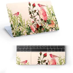 Galaxsia Floral/Flower D25 Top+Wrist Pad Vinyl Laptop Skin/Sticker/Cover for vinyl Laptop Skin Compatible for 14 inch-image-67