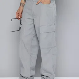 levi's Men Loose Fit Mid Rise Grey Jeans-picture-30