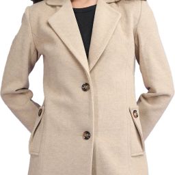 Tweed Solid Coat For Women-image-41
