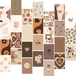 Brown Aesthetic Wall Collage Kit - 27 Vintage Pictures for Teens Bedroom Decor, Cute Room Posters, College Dorm Room, Cottagecore Decor Fine Art Print-25