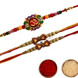 Designer TRK1 Mauli Thread Rakhi Set-3