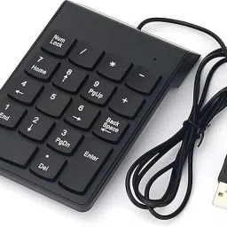 OG X NEXA WITH DEVICE USB 2.0 Wired Numeric Keypad Slim Mini Number Pad Digital Keyboard 18 Keys Wired Number Pad-22