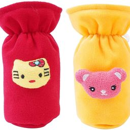 lala maneet Plush Baby Feeding Bottle Cover with Animated Cartoon Design (60ML-125ML, Small)-picture-17