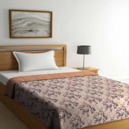 fabinaliv Multicolor Cotton Floral 300 GSM Single Bed Dohar-picture-9