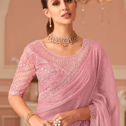 sareemall Embellished Bollywood Chiffon Saree-picture-4