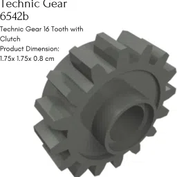 yellow tommy Technic Series Gear 16 Tooth 6542b Compatible with all Building Blocks, 20 Pcs image 2