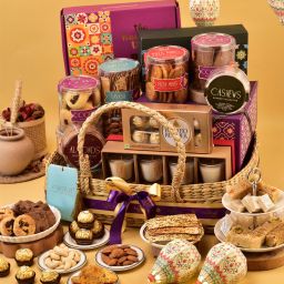 Diwali Hamper Elegance & Delight Bamboo Gift Box-19
