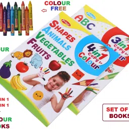 Colouring Books Set of 2 Books | Drawing And Colouring Practice Books For Kids-image-44