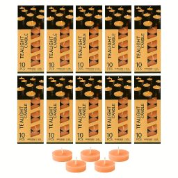 Tealight Candles 10 PCS in 1 Packet-3 Hrs Burn Time Smokeless Decorative Wax Candle-image-62
