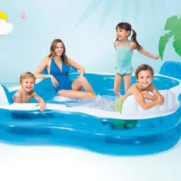 Inflatable (IND*55) Swimming Pool 56475 With Pump Inflatable Swimming Pool-32