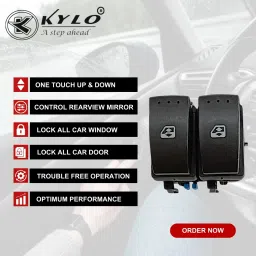 kylo POWER WINDOW SWITCH FOR DUSTER (BLUE) (FRONT RIGHT SIDE) (DRIVER SIDE) Car Power Window Switch image 4