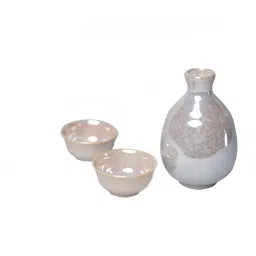Porcelain Luster Sake Set |1 Sake Carafe (300ml) and 2 Sake Cups(60ml each) |-image-31