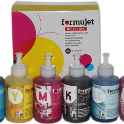 Formujet Sublimation Ink DTP SUB (6 Color X 100g) for L805, L8050 etc for transfer print Tri-Color Ink Bottle-picture-1