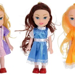 Realistic Three Sister Dolls with Fancy Dress & Movable Body Parts for Kids|11-image-62