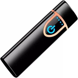Good Quality Rechargeable Lighter Touch Ignition USB Charging Lighter,Windproof Plasma Lighter for Candle, Cigarette Power Indicator Flameless USB Finger Pocket Lighter-24