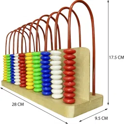 kidsclue Abacus for Kids to Count, Add & Subtract with Colorful Beads (100 Beads) image 4