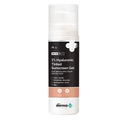 The Derma co. 1% Hyaluronic Tinted Sunscreen Gel for Broad Spectrum Protection - 50g-96