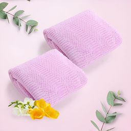 The Better Home Pink 2 Other 200 GSM Bath Towel-35