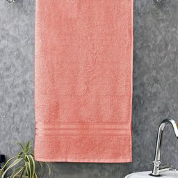 Home Fresh Orange Solid Pure Cotton 500 GSM Bath Towel-25